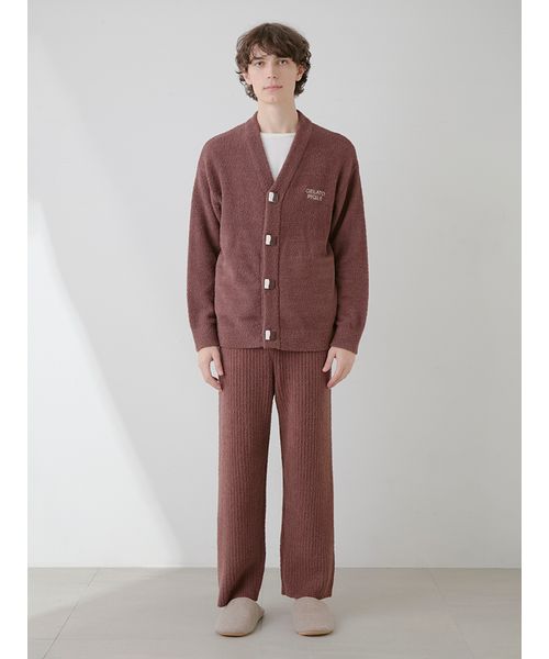 Valentine】【HOMME】ベビモコチョコレートボタンカーディガン