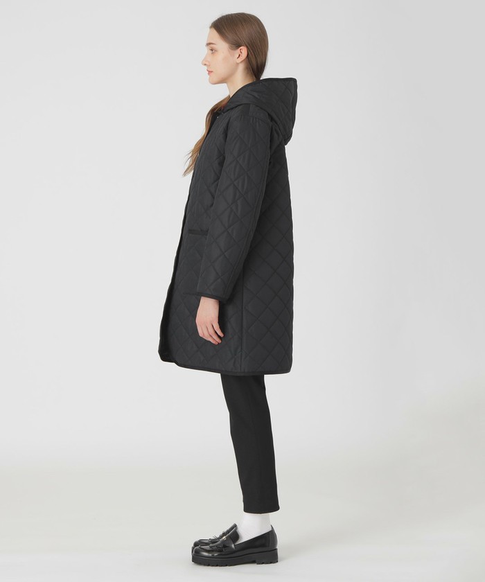 一部店舗限定】クレストブリッジチェックキルティングロング