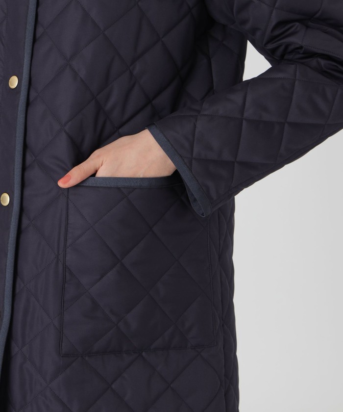 一部店舗限定】クレストブリッジチェックキルティングロング