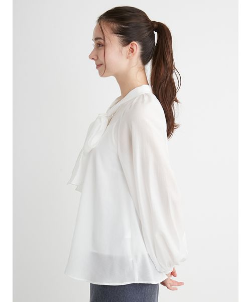 ビッグリボンセミシア―ブラウス(507810695)|阪急百貨店公式通販 ビッグリボンセミシア―ブラウス(507810695)|阪急百貨店公式通販
