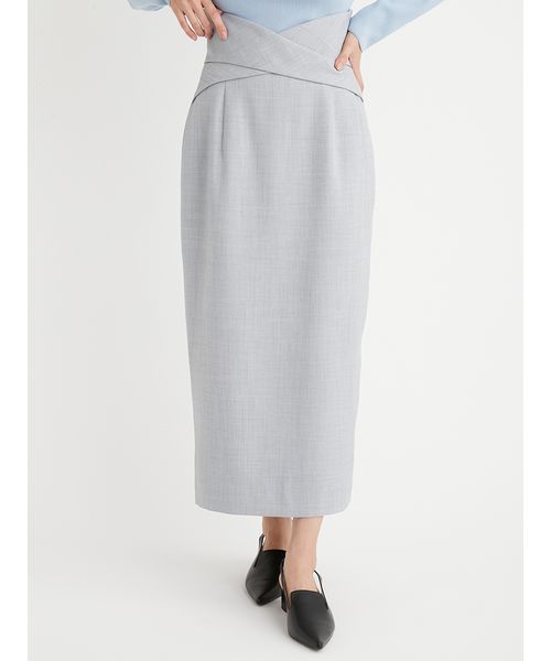 ウエストクロスデザインタイトスカート(507810717)｜阪急百貨店