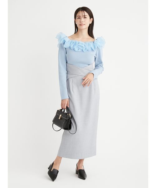 ウエストクロスデザインタイトスカート(507810717)｜阪急百貨店