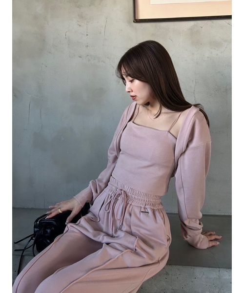 WEB限定カラー】カップインキャミセットスウェットボレロ(507811789  