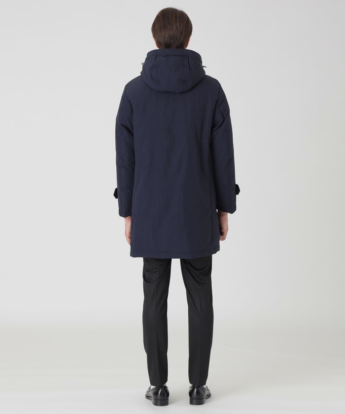 45R ナイロンダウンコート ロングコート フェザー ベルトあり 日本製