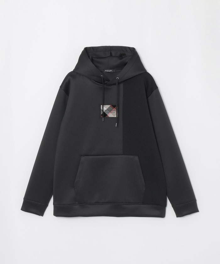 【新品タグ付き】ブラックレーベルクレストブリッジ　メガチェック　ワッペン　M クレストブリッジチェックワッペンフーディー(507743556