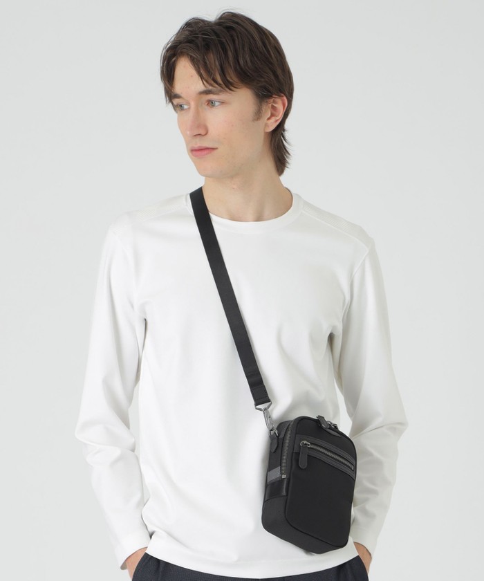美品　BLACK LABEL コーデュラバリスティッククロスボディバッグ コーデュラバリスティックミニクロスボディバッグ(507802517)｜HANKYU