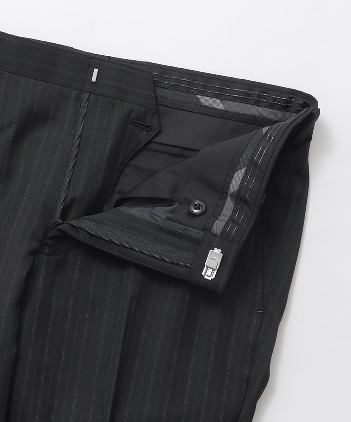 Ralph Lauren Black Label スーツ 40S ストライプ トーナルブルーシャドーブラックストライプスーツ(507802550)｜HANKYU