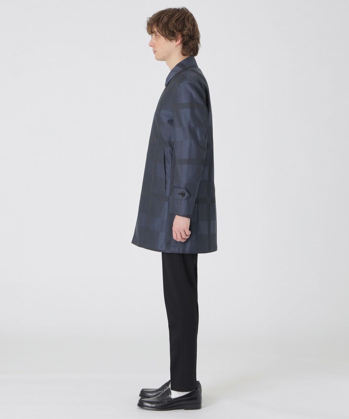 シャドーチェックライトウェイトステンカラーコート(507811506
