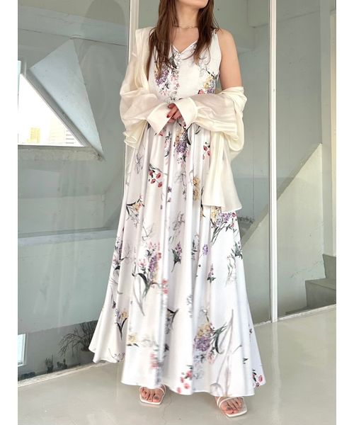 ボタニカルプリントキャミソールワンピース 00サイズ】ボタニカルプリントキャミソールワンピース(507812751