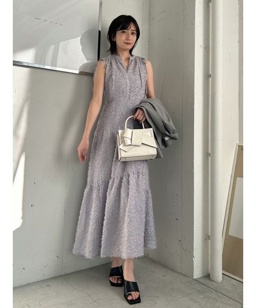 00サイズ】フリンジジャガードティアードワンピース(507812754