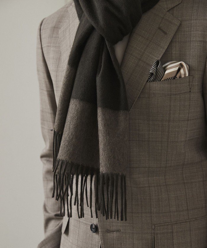 リバーシブル ウールマフラー 30x180cm リバーシブル ウールマフラー 30x180cm ウールナイロンリバーシブル