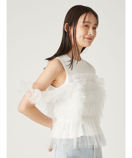 新品★FRAY I.D チュールコンビ2wayトップス チュールコンビ2wayトップス(507811969)｜阪急百貨店公式通販