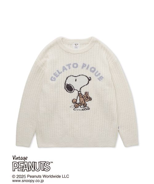 ＊限定1点【PEANUTS】 SNOOPY BEAR ジャガードプルオーバー PEANUTS】SNOOPY×BEAR ジャガードプルオーバー(507769679)｜阪急