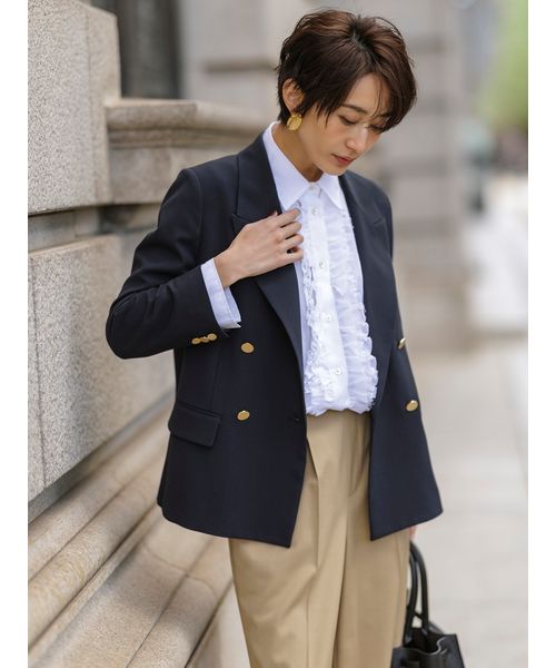 JK200美品BURBERRYダブルブレストテーラード金ボタン2XL 金釦ダブルブレストブレザー(507839477)｜阪急百貨店公式通販サイト