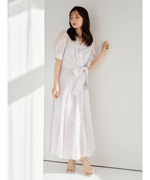 ちいです！スナイデル　カシュクールシャツワンピース 00サイズ/WEB限定カラーあり】カシュクールシャツワンピース