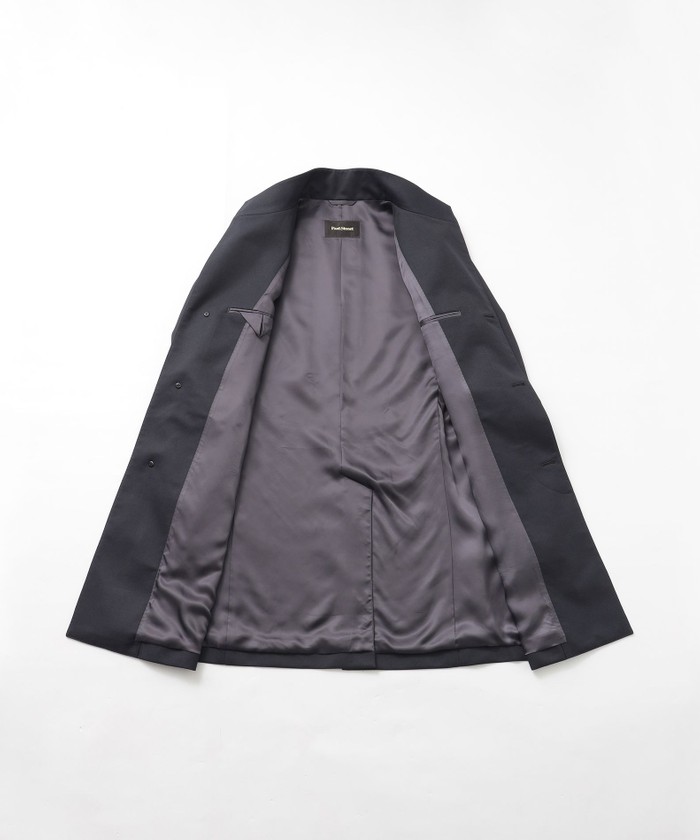 ウーステッドウール スタンドカラーコート(507793700)｜HANKYU MEN'S