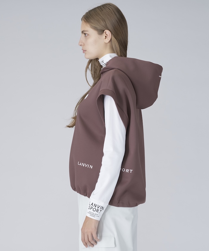 ランバン スポール LANVIN SPORT ドロップショルダーフーディベスト