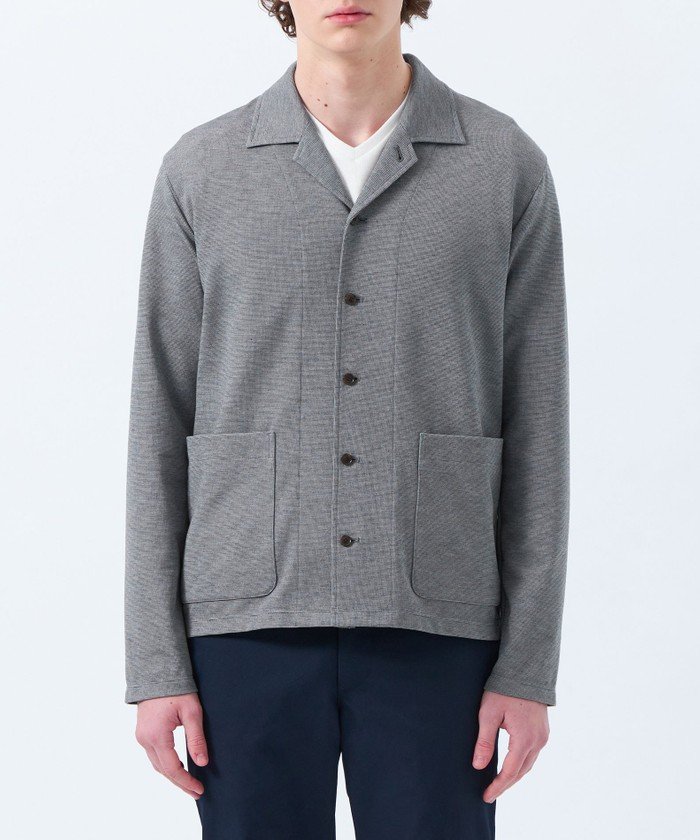 ストレッチミラノリブ シャツカーディガン(507583914)｜HANKYU MEN