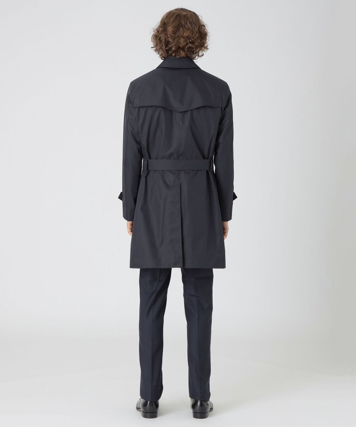 トレンチコート ネイビー　ダブル　金バッチ ダブルトレンチコート (7201R244-71) | Savile Row | 紳士服