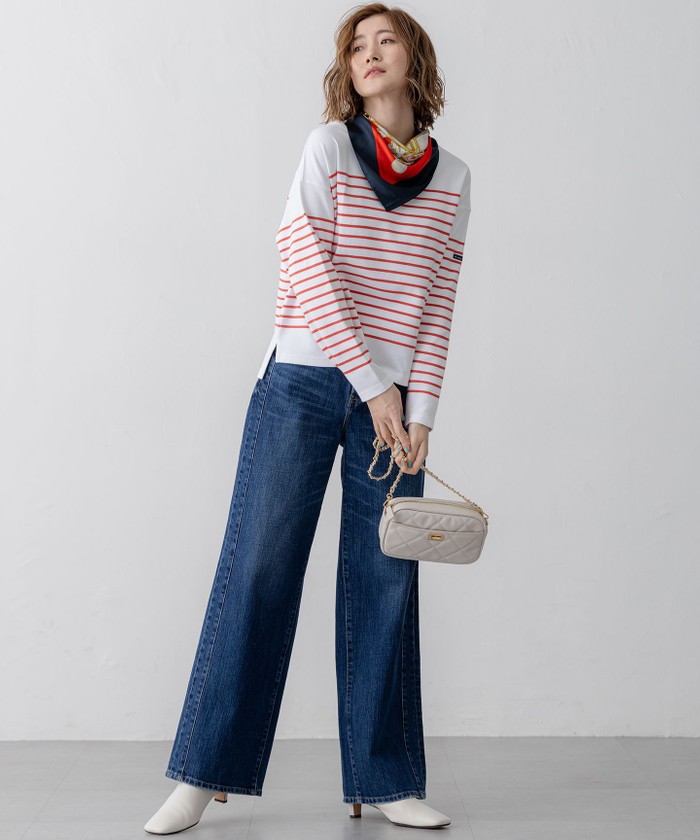 【3月】Guri RED CARD TOKYO×23区/VERY3月号掲載】デニム ライン ワイ