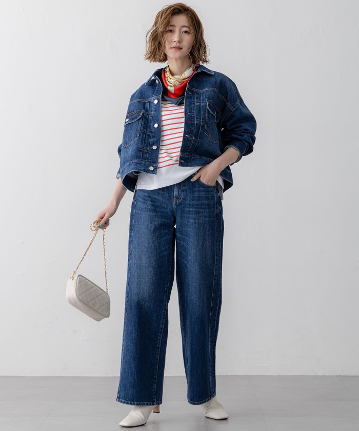 【3月】Guri RED CARD TOKYO×23区/VERY3月号掲載】デニム ライン ワイ