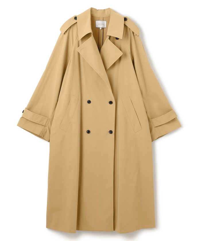 over E オーバーイー　トレンチコート　ベージュ 90サイズ（M） オーバーサイズフィット トレンチコート - ベージュ - Men | H&M JP
