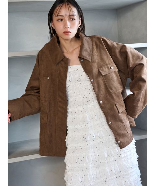 SNIDEL バリエミドルブルゾン バリエミドルブルゾン(507805770)｜阪急百貨店公式通販サイト