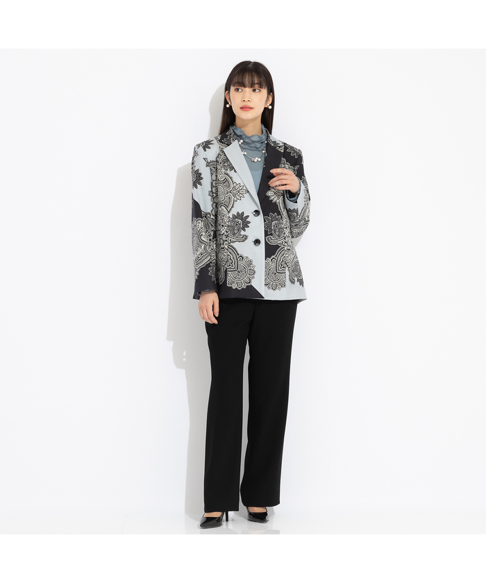 ワイズメッシュ　ハイネックフリルTシャツ ワイズメッシュ ハイネックフリルTシャツ (507840172)｜阪急