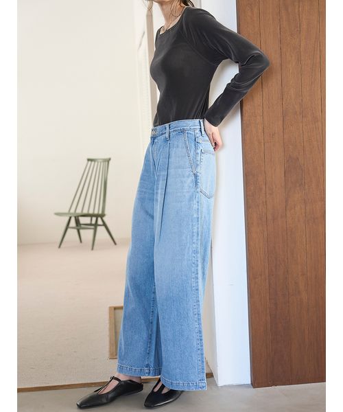 meltthelady⭐︎denim14ブルーデニムバギーパンツ Bubbles（デニム/ジーンズ）のフリマアイテム一覧