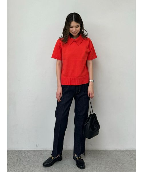 【FR2golf】ロングスリーブ ニットポロシャツ ネイビー XLサイズ URBAN RESEARCH Sonny Label ポロシャツ 「洗濯可」OOPS ロング