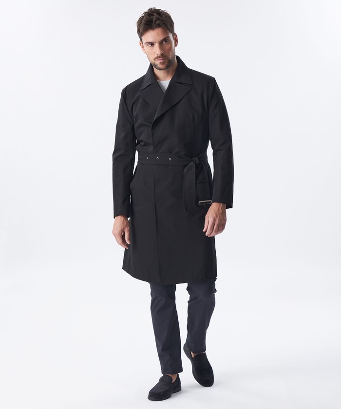 ポリエステルアシンメトリーコート(507848904)|HANKYU MEN'S ポリエステルアシンメトリーコート(507848904)|HANKYU MEN'S