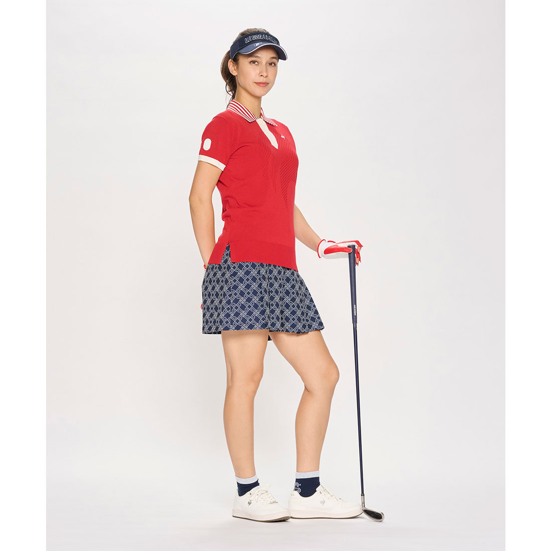 ルコックスポルティフ ゴルフ le coq sportif golf プリーツキ