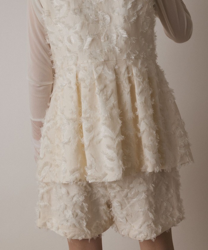 GRACE CONTINENTAL / グレースコンチネンタル カットジャガードジレ カットジャガードジレ / GRACE CONTINENTAL | GRACE CONTINENTAL