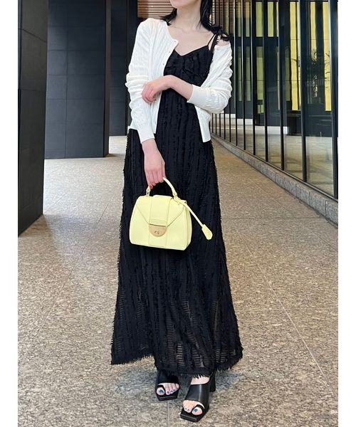 【新品未使用タグ付】FRAYI.D♡フリンジキャミワンピース WHT Mサイズ フレイ アイディー FRAY I.D フリンジキャミワンピース （WHT