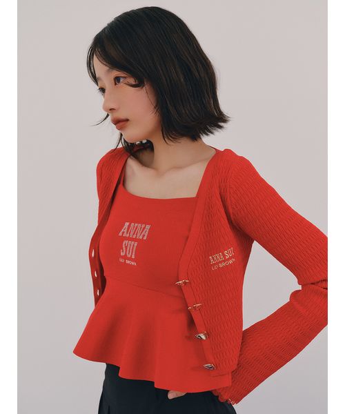 ★新品【LILY BROWN × ANNA SUI】ペプラムトップス LILY BROWN キャミソール 「WEB・一部店舗限定カラー」「LILY