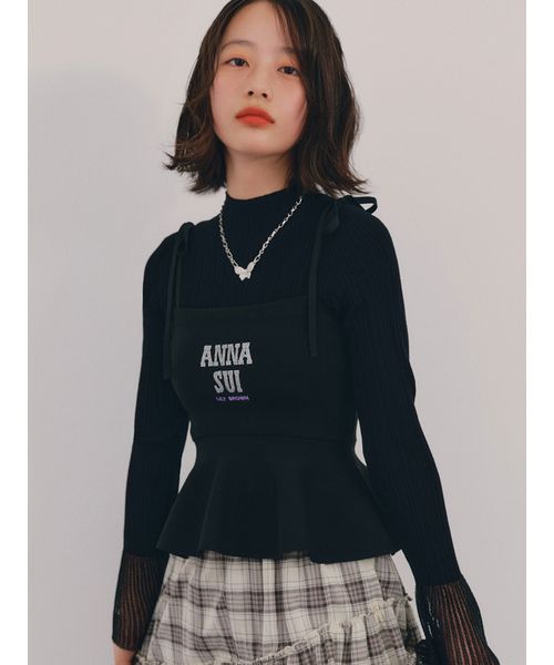 【LILY BROWN × ANNA SUI】ペプラムトップス WEB限定カラー】【LILY BROWN × ANNA SUI】ペプラムトップス