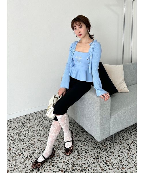 ★新品【LILY BROWN × ANNA SUI】ペプラムトップス LILY BROWN キャミソール 「WEB・一部店舗限定カラー」「LILY
