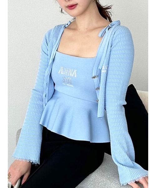 【LILY BROWN × ANNA SUI】ペプラムトップス WEB限定カラー】【LILY BROWN × ANNA SUI】ペプラムトップス