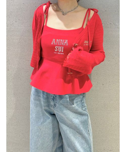 ★新品【LILY BROWN × ANNA SUI】ペプラムトップス WEB限定カラー】【LILY BROWN × ANNA SUI】ペプラムトップス