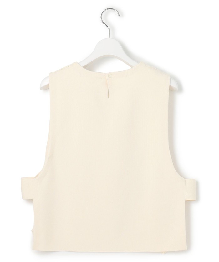 洗える】エンブロイダリーレース ニットベスト(507974394)｜阪急百貨店