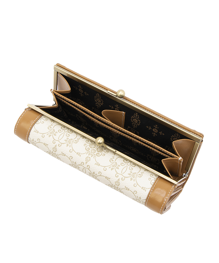 国内配送★ANNA SUI★リーブル 口金長財布 ダマスクローズ柄 KUIPO｜アナスイ ANNA SUI リーブル 口金長財布 | Rakuten