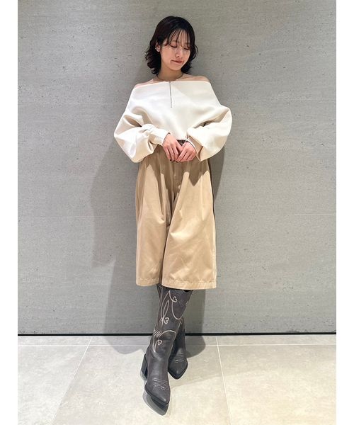 rinko【新品】ボンディングオフショルスウェット ボンディングオフショルスウェット（LILY BROWN）｜ルミネの