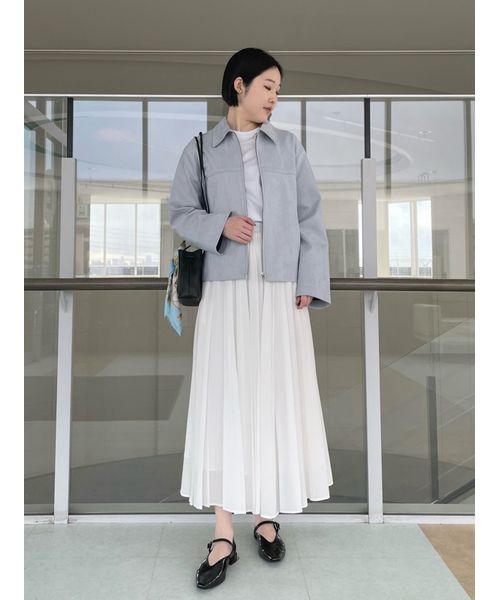 Mila Owen ステンカラースウェードブルゾン ステンカラースウェード