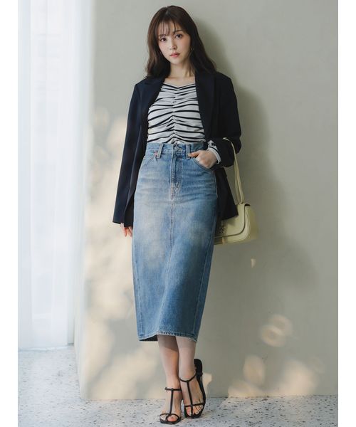 SNIDEL/Levi's(R)】HR BACK SLIT SKIRT(507979387)｜阪急百貨店
