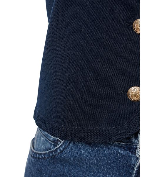 CELFORD ネイビー トリムデザインエンブレムカーディガン　カーディガン 楽天市場】【SALE／40%OFF】トリムデザインエンブレムカーディガン