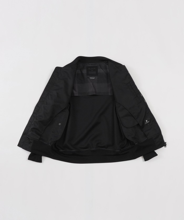 BLACK lab.】LIMONTAナイロンハイブリッドMA－1ジャケット