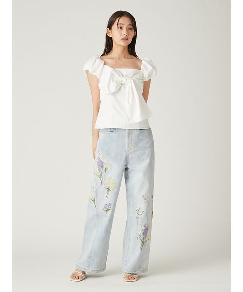 フレイアイディーリボンディテールトップス リボンディテールトップス(507993318)｜阪急百貨店公式通販