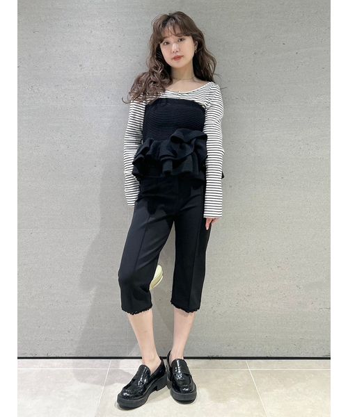 ラッフルフリルベアニットトップス(507890872)｜阪急百貨店公式