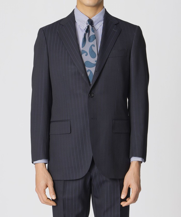 BAKER MODEL】シャドウフェイドストライプ柄スーツ(507806273)｜HANKYU