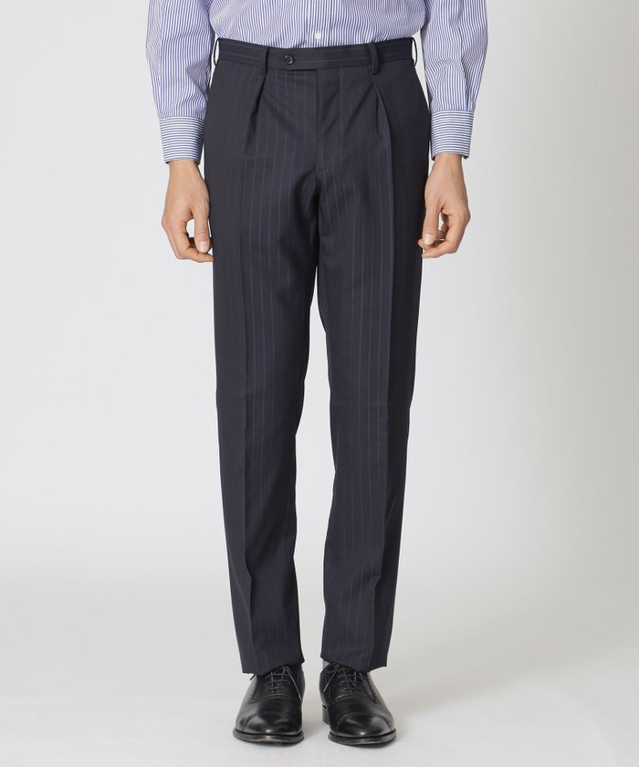 BAKER MODEL】シャドウフェイドストライプ柄スーツ(507806273)｜HANKYU